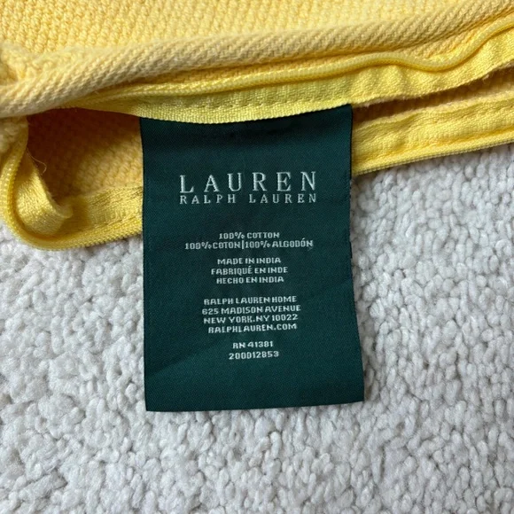 Ralph Lauren yellow oblong pillow cover - Picture 6 of 11